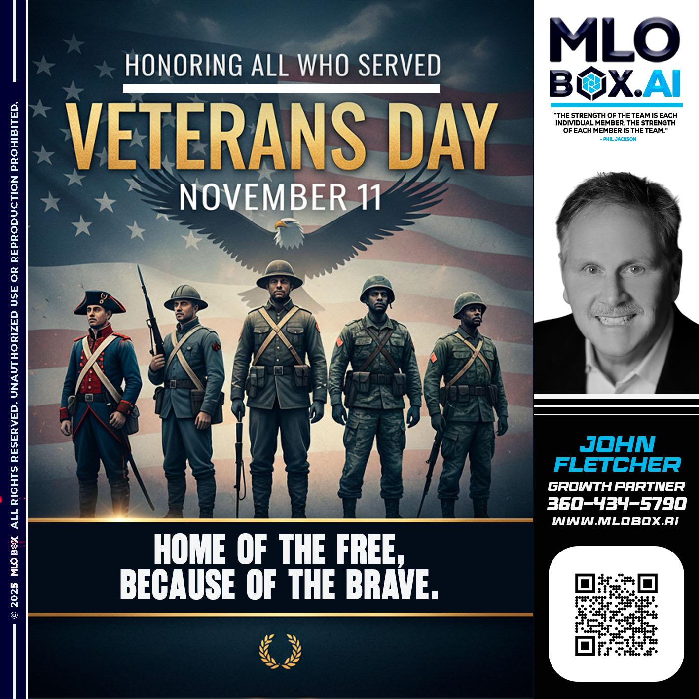 VETERANS DAY - John Fletcher -Senior Mortgage Loan Officer