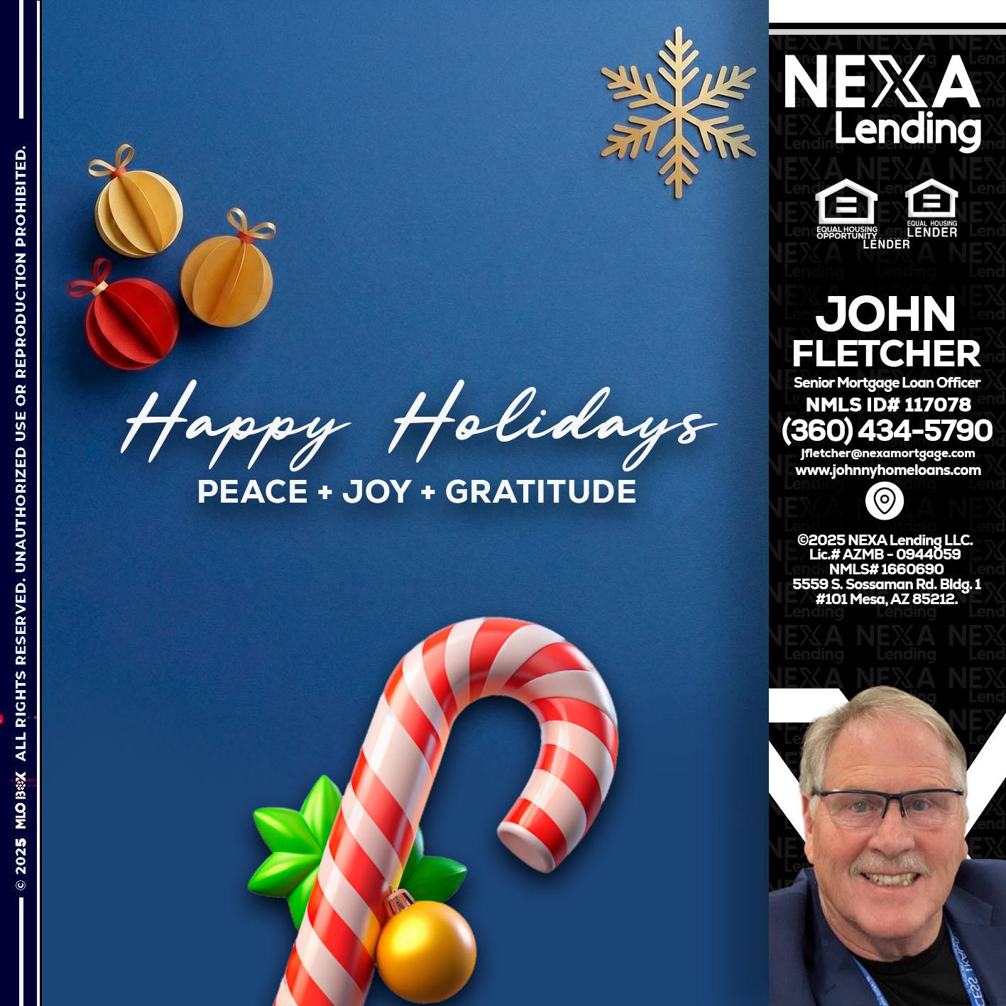 HAPPY HOLIDAYS - John Fletcher -Senior Mortgage Loan Officer