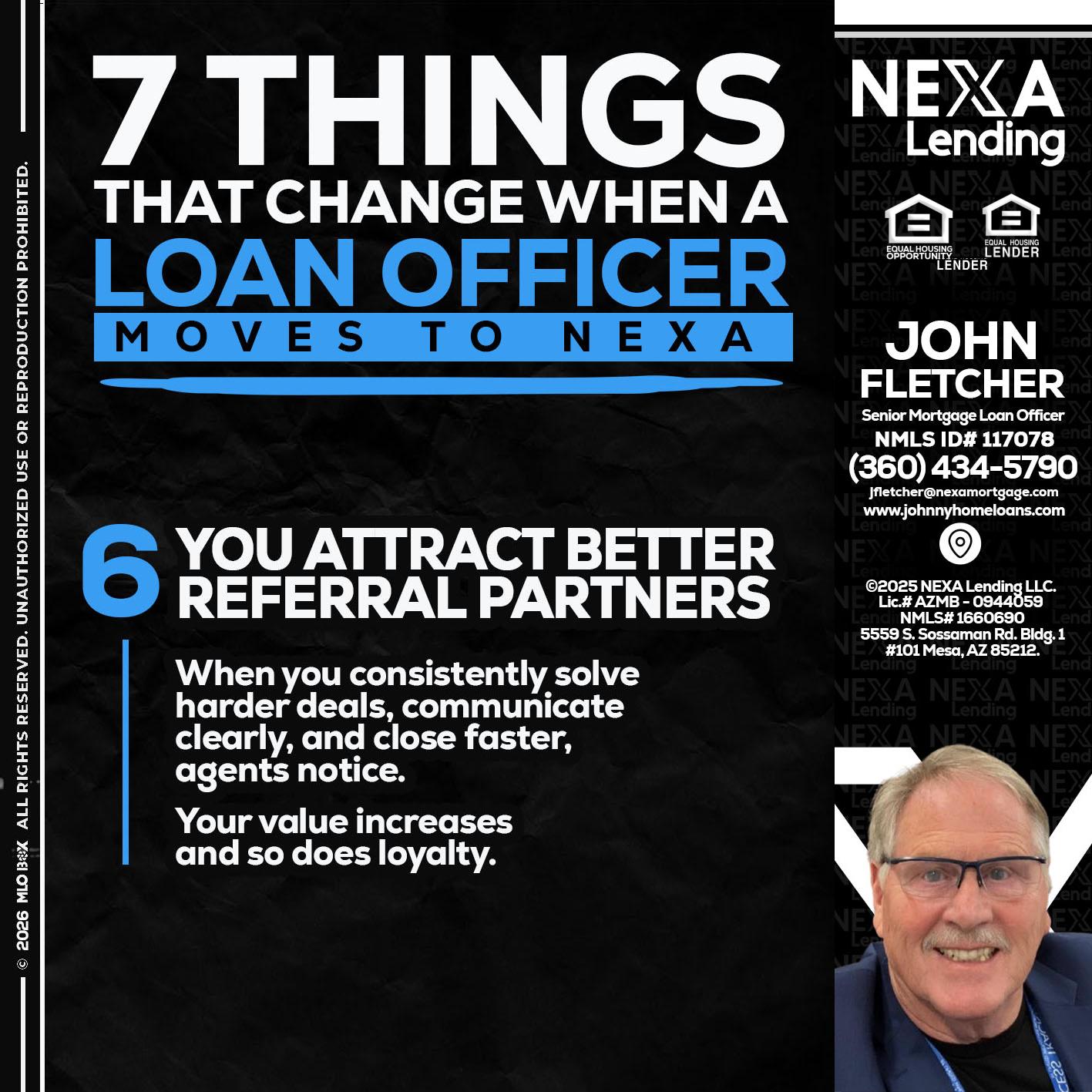 7 THINGS (6) - John Fletcher -Senior Mortgage Loan Officer