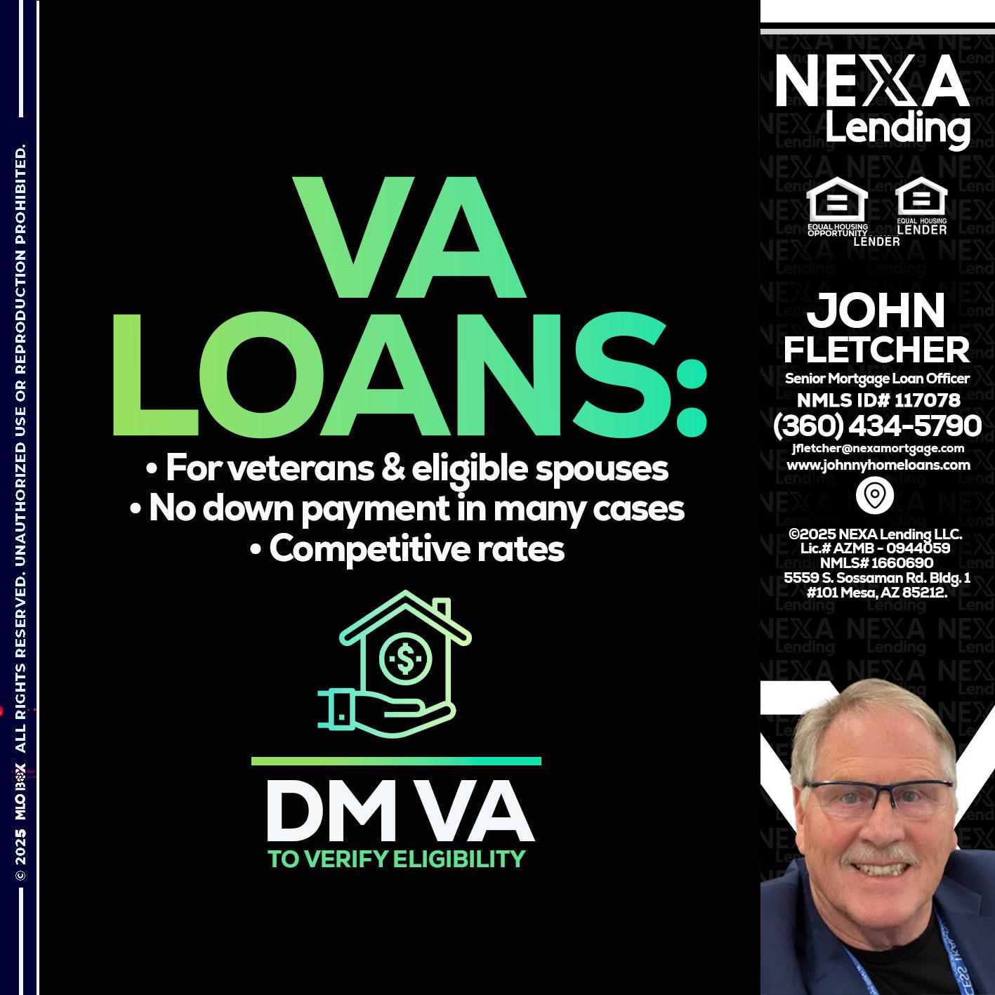 VA LOANS - John Fletcher -Senior Mortgage Loan Officer