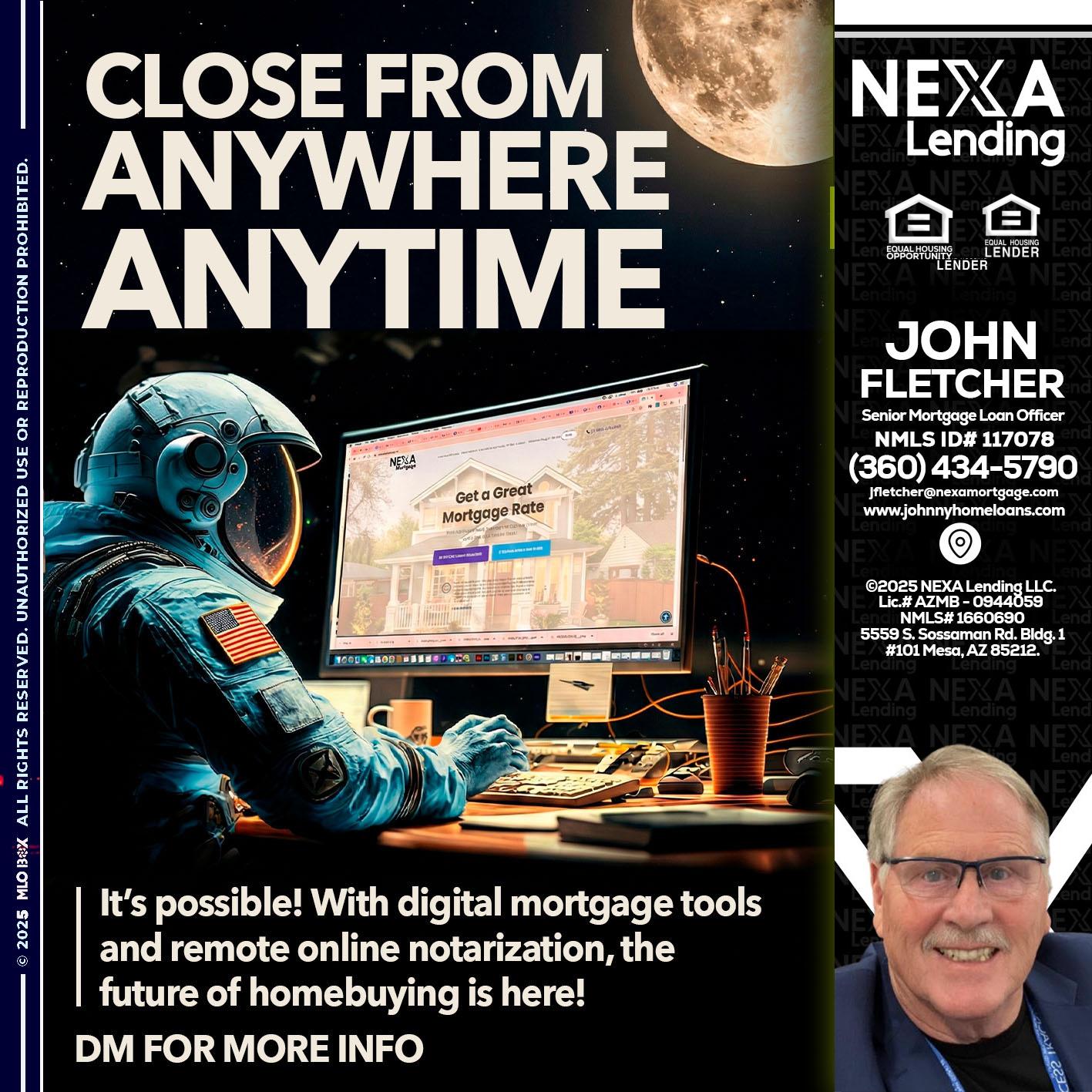 close from - John Fletcher -Senior Mortgage Loan Officer