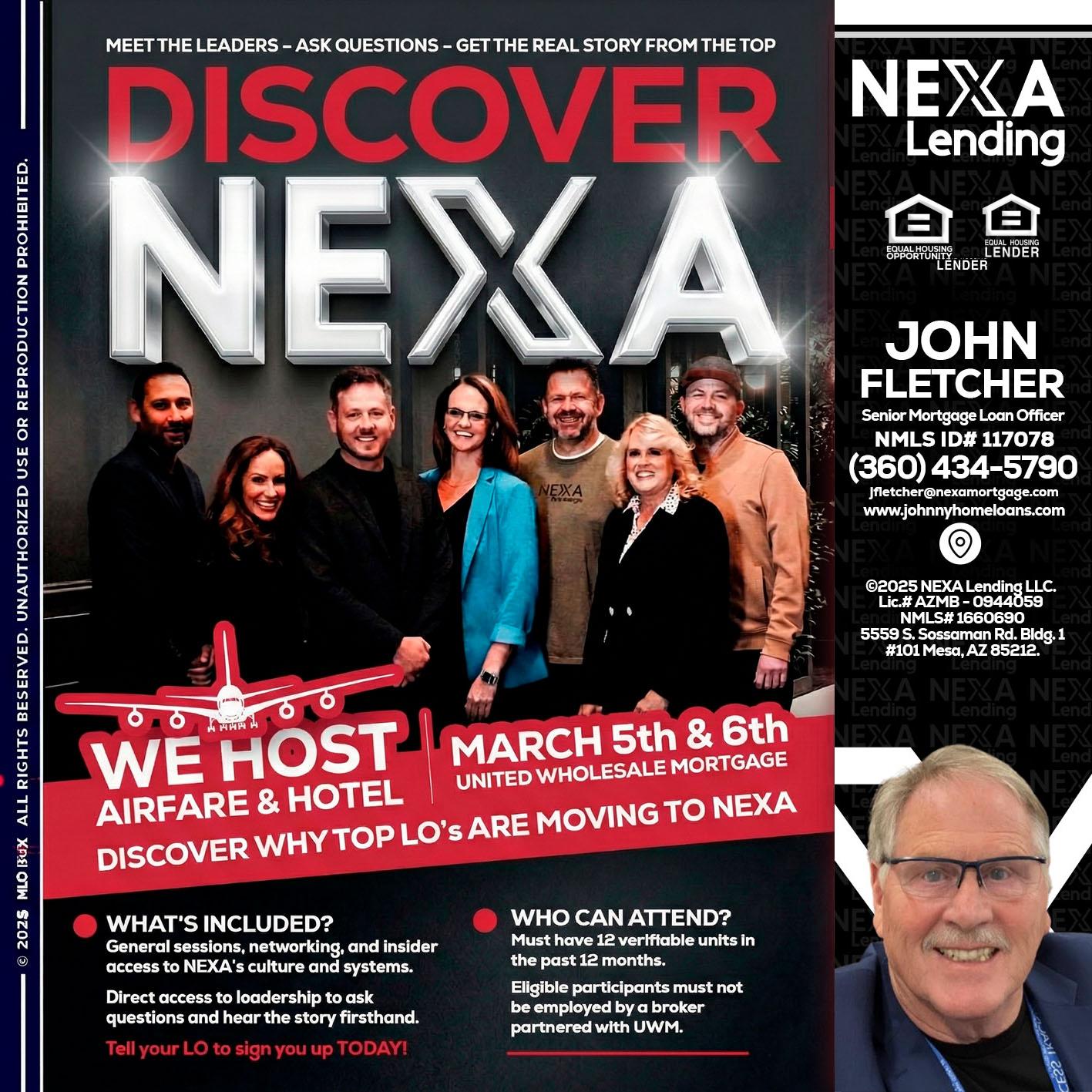DISCOVER NEXA - John Fletcher -Senior Mortgage Loan Officer