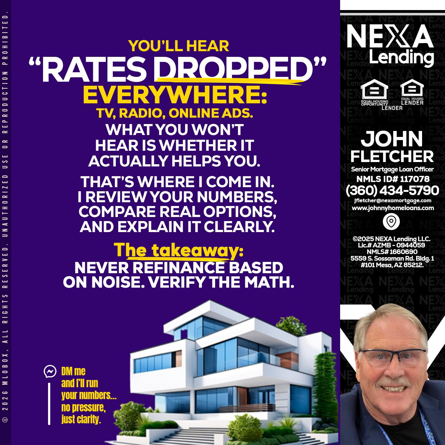 RATES DOPPED - John Fletcher -Senior Mortgage Loan Officer
