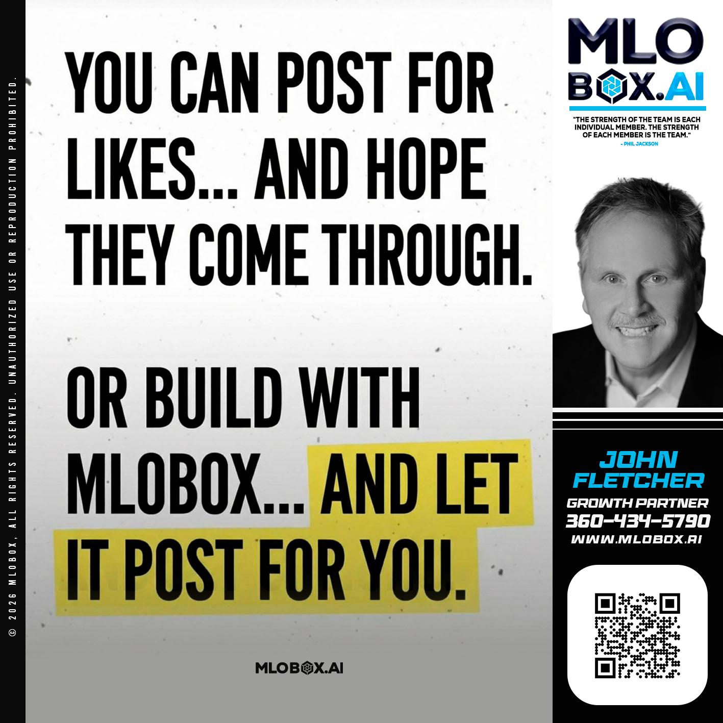 you can post - John Fletcher -Senior Mortgage Loan Officer