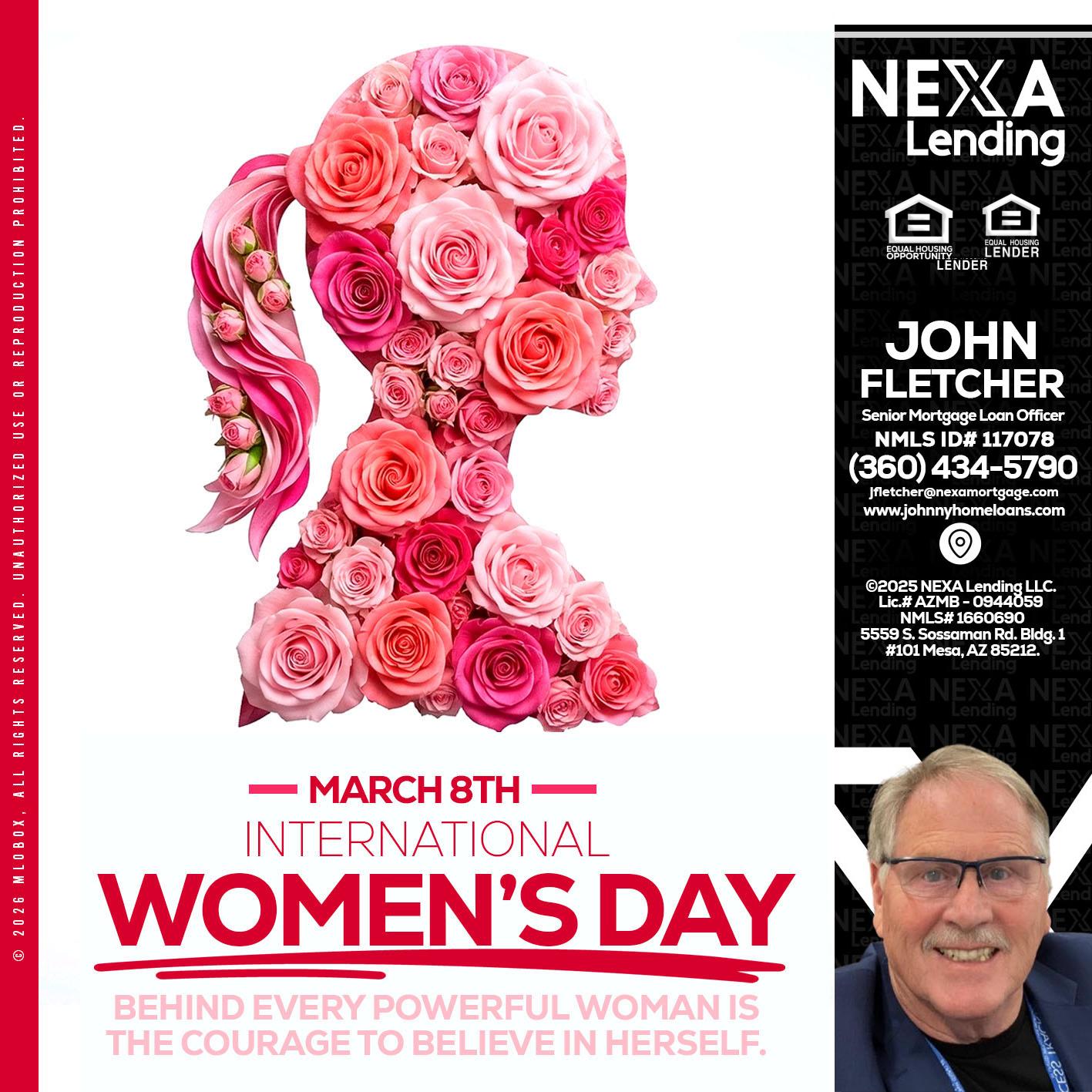 MARCH 8TH - John Fletcher -Senior Mortgage Loan Officer