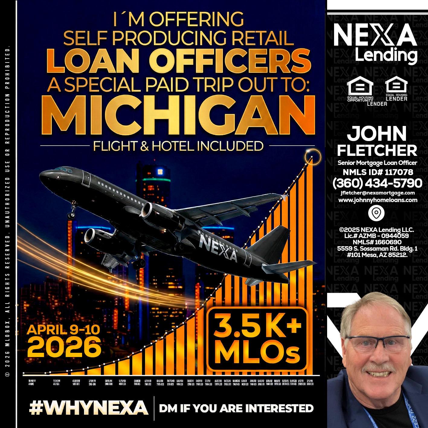 3.5K - John Fletcher -Senior Mortgage Loan Officer