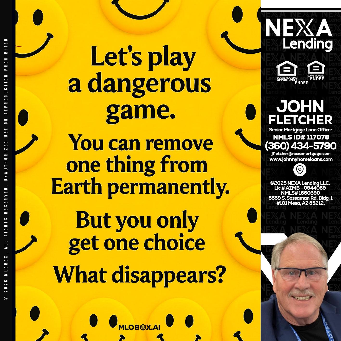 LETS PLAY - John Fletcher -Senior Mortgage Loan Officer