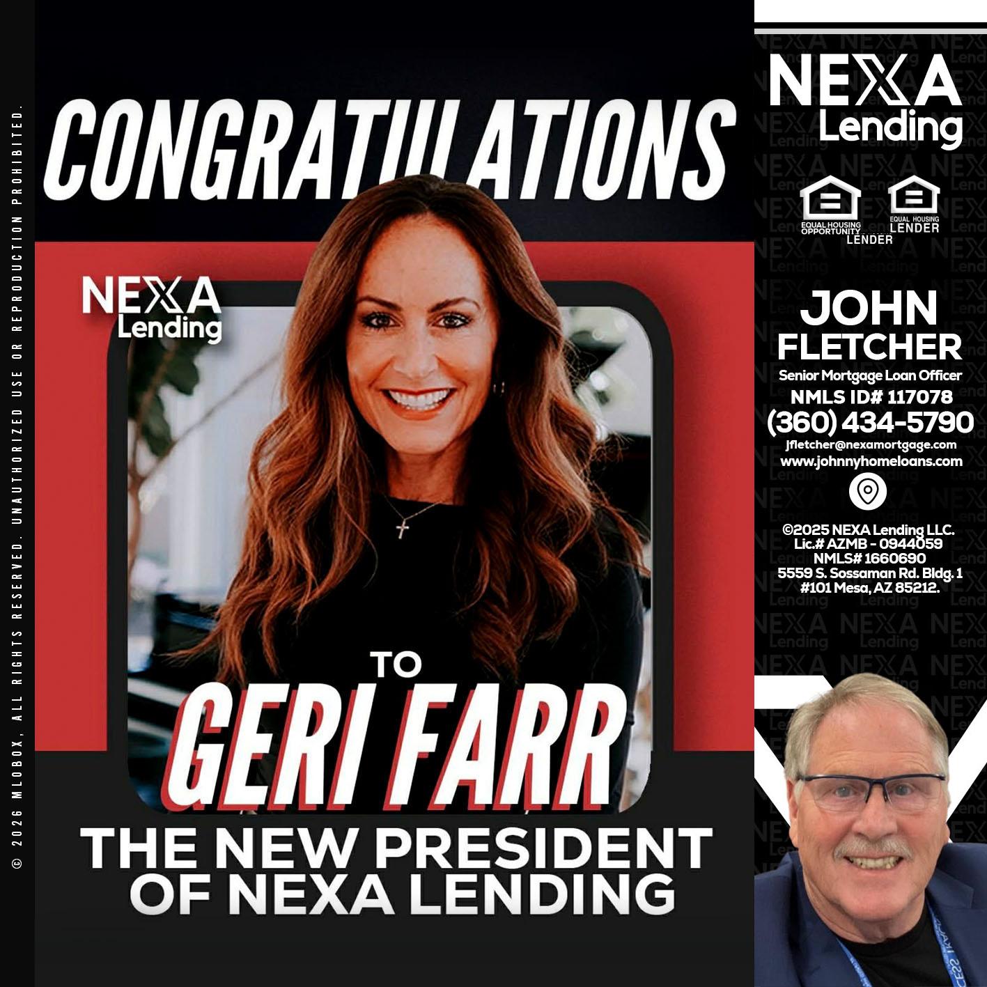 CONGRATULATIONS - John Fletcher -Senior Mortgage Loan Officer