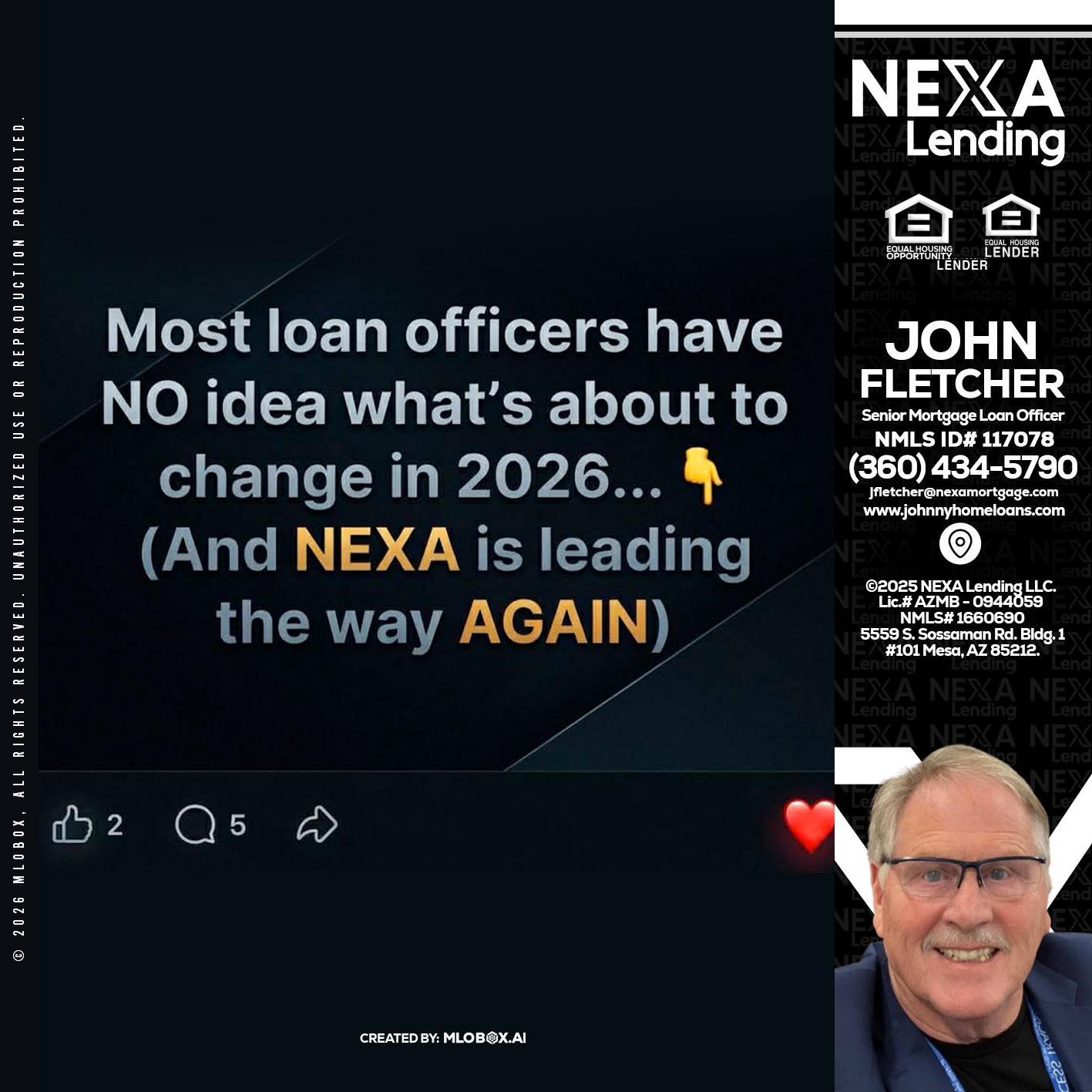 most loan officers - John Fletcher -Senior Mortgage Loan Officer