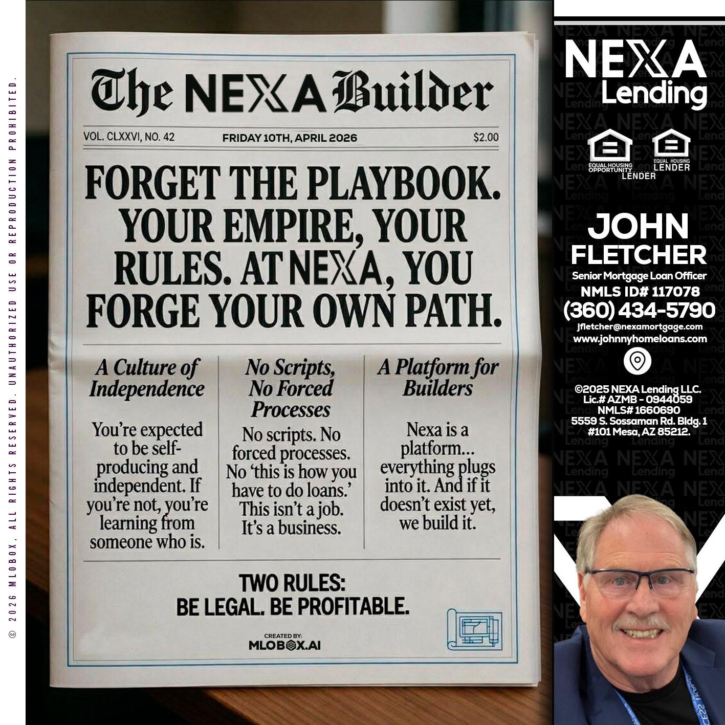 THE NEXA BUILDER - John Fletcher -Senior Mortgage Loan Officer