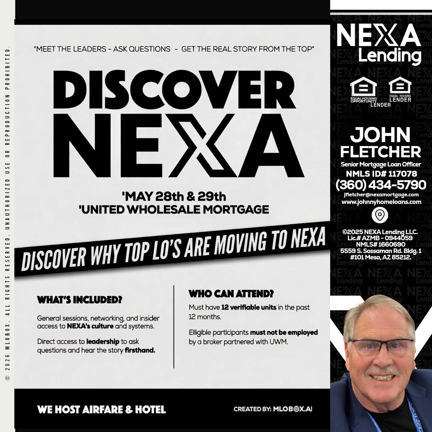 DISCOVER NEXA - John Fletcher -Senior Mortgage Mortgage Advisor