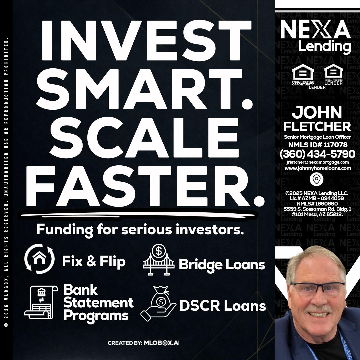 INVEST SMART - John Fletcher -Senior Mortgage Loan Officer