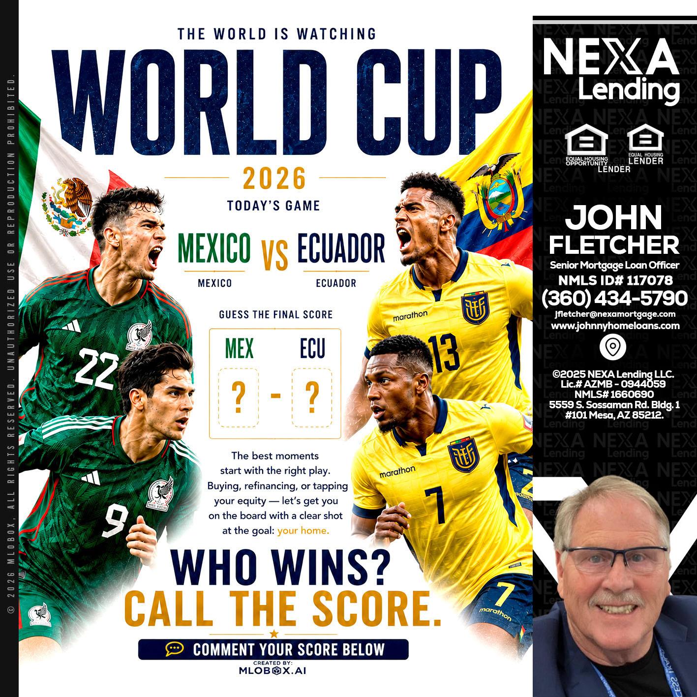 WORLD CUP 2026 - John Fletcher -Senior Mortgage Mortgage Advisor